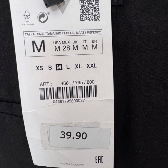 NWT LINEN ZARA SHORTS - Picture 5 of 5